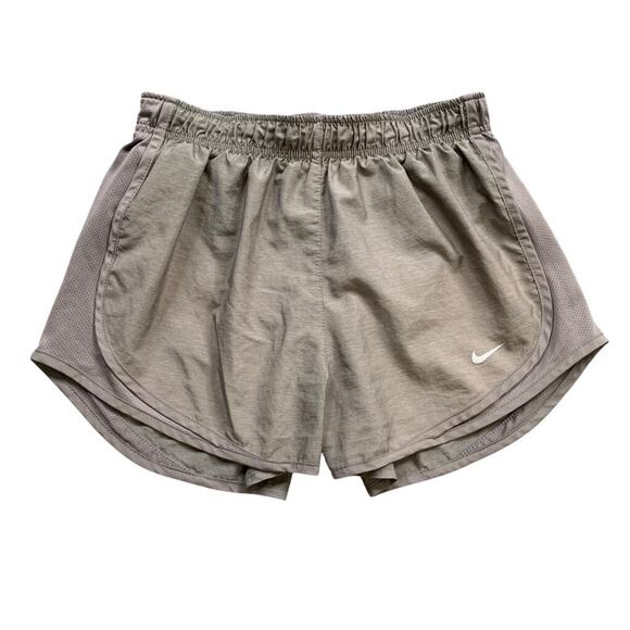 Nike Shorts Womens S Small Gray Tempo Running Dri Fit Brief Lined Sweat Athletic - Picture 1 of 14